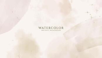 Abstract horizontal watercolor background. Neutral light colored empty space background illustration vector