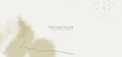 Abstract horizontal watercolor background. Neutral light colored empty space background illustration vector