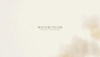 Abstract horizontal watercolor background. Neutral light colored empty space background illustration vector