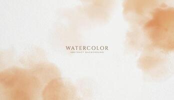 Abstract horizontal watercolor background. Neutral light colored empty space background illustration vector