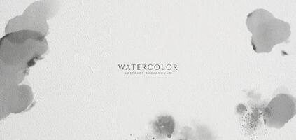 Abstract horizontal watercolor background. Neutral light colored empty space background illustration vector