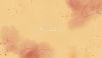 Abstract horizontal watercolor background. Neutral light colored empty space background illustration vector