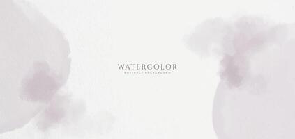 Abstract horizontal watercolor background. Neutral light colored empty space background illustration vector