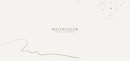 Abstract horizontal watercolor background. Neutral light colored empty space background illustration vector