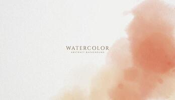 Abstract horizontal watercolor background. Neutral light colored empty space background illustration vector