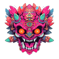 tribal furia guerrero tee diseño, gratis png