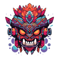 Tribal Fury Warrior Tee Design, Free png