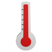 quente temperatura clipart plano Projeto ícone isolado em transparente fundo, 3d render verão e de praia conceito png