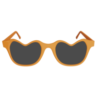 Sonnenbrille Clip Art eben Design Symbol isoliert auf transparent Hintergrund, 3d machen Sommer- und Strand Konzept png