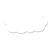 Papier Rede Blase mit Wolken png