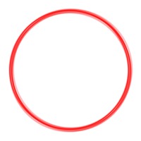 rosso cerchio elemento trasparente , nero il giro elemento png