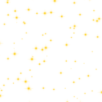 confettis scintillait Jaune lumière élément, pétillant étoiles ornement Jaune lumière conception noir Contexte png