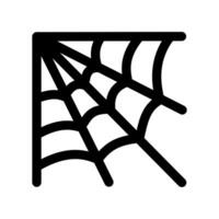 Víspera de Todos los Santos araña web icono en un blanco antecedentes vector