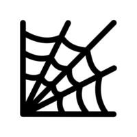 Víspera de Todos los Santos araña web icono en un blanco antecedentes vector