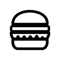 burger icon on a white background vector