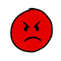 illustration of a face angry icon element png