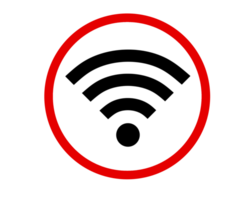 Wifi symbool element het dossier transparant achtergrond borstel beroerte element png