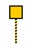 blanco amarillo negro la carretera firmar elemento forma con policía línea transparente, policía línea antecedentes elemento blanco png