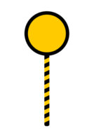 blank yellow black road sign element shape with police line transparent, police line background element blank png