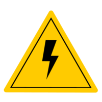 Stromspannung Zeichen Blitz Bolzen Element transparent Datei, elektrisch Symbol einstellen Design Vorlage Datei png