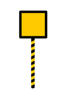 blank yellow black road sign element shape with police line transparent, police line background element blank png