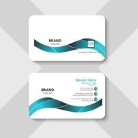 Modern and professional business card template vector