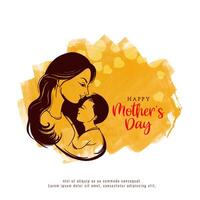 Happy Mother's day celebration elegant decorative background vector