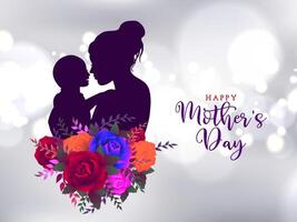 Happy Mother's day celebration decorative background vector