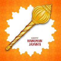 Happy Hanuman Jayanti hindu religious festival background design vector
