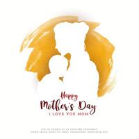 Happy Mother's day celebration elegant decorative background vector