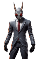 Man grey suit don isolated on transparent background png