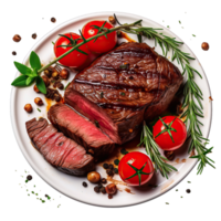 Uncooked grill meat isolated on transparent background png