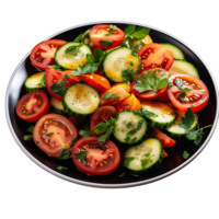 Tomatoes with cucumbers isolated on transparent background png