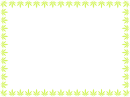 Frame Work Create from Cannabis also known as Marijuana Leaf Silhouette, can use for Decoration, Ornate, Background, Frame, Space for Text of Image, or Graphic Design png