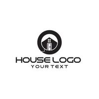 Real estate design handyman, plumbing, roofing, construction or electrician logo vector