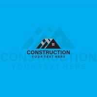 Construction home house modern creative minimalist business logo design vector