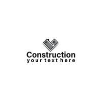 Real estate, property, house, and construction business logo design vector