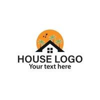 Real estate design handyman, plumbing, roofing, construction or electrician logo vector