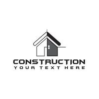 real bienes, propiedad, casa, y construcción negocio logo diseño vector