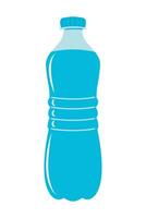 Bottle of water icon in flat style isolated on white background. illustration for print, banner, card, brochure, logo, menu. vector