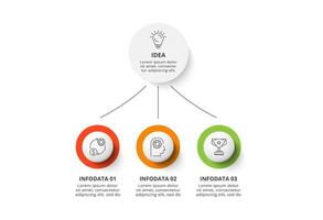 Creative concept for infographic with 3 steps, options, parts or processes. Business data visualization. vector