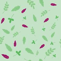 Seamless pattern of fresh herbs. fresh beauty rustic eco friendly background. Pattern in swatches. illustration. vector