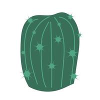 Cactus illustration in flat style. illustration isolated on white background. Element for print, banner, card, brochure, logo. vector