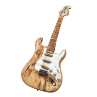 Generated AI 3d render Bass guitar Electric guitar isolated on transparent background png