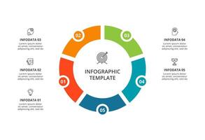 Creative concept for infographic with 5 steps, options, parts or processes. Business data visualization. vector