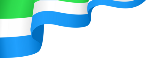 Sierra Leone flag wave png