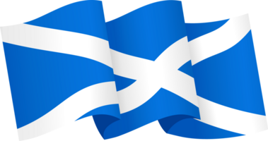 Schottland Flagge Welle png