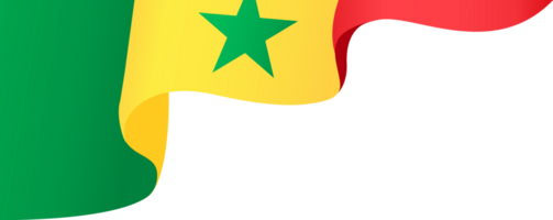 Senegal flag wave png