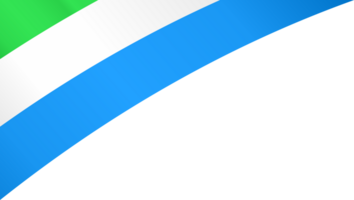 Sierra Leone flag wave png