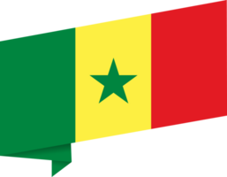 Senegal flag wave png